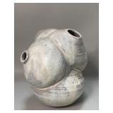 Signed abstract ceramic vessel