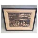 Signed Adolf Dehn 'Caribbean Processional'