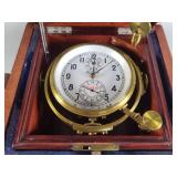 Soviet 6MX marine chronometer clock in case