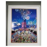 Melanie Taylor Kent signed print 'Statue of