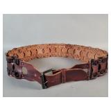 1960's hand woven leather belt