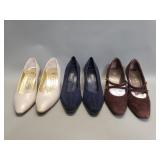 Three pairs of women's high heels