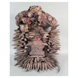 Vintage mixed media ceremonial mask