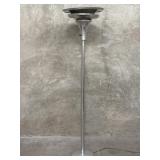 Art Deco aluminum torchiere floor lamp