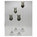 Vintage Rosenthal 'Tulipa' crystal and smoky
