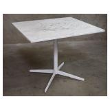 Mid-century modern metal base with marble top