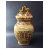 Royal Satsuma style lidded ginger jar