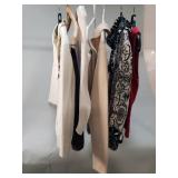 Group of women's vintage clothing, tops, pants,