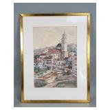 Signed vintage watercolor