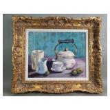 Vintage Janet Johnson Carpenter oil on canvas