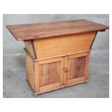 Antique pine baker's table with dough trough