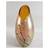Tim Laze hand blown studio art glass vase