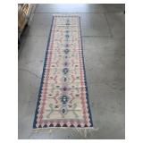 Vintage handmade runner rug