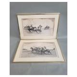 Pair of vintage signed Edward King 'British