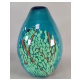 Murano style hand blown art glass vase