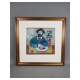 Vintage signed oil on board