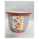 Vintage hand painted planter