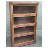 Vintage oak lawyer's bookcase