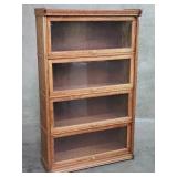 Vintage oak lawyer's bookcase