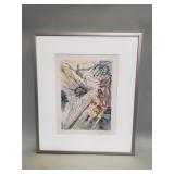 Artist proof Salvador Dali woodblock print