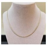 14k yellow gold rope chain
