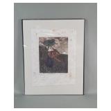 Signed etching  'La Esperanza'