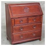 Asian rosewood secretary desk