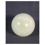 White onyx sphere paperweight