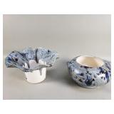 2 piece ceramic glazed catcher set
