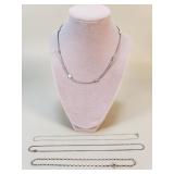 Sterling silver necklaces