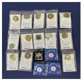 Lot of Dodgers Unocal 76 souvenir hat pins