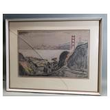 Vintage signed Max Pollak color aquaint with