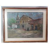 Signed Clifford Silsby pastel on paper