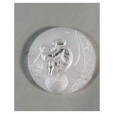 Salvador Dali .999 silver 1984 Olympic coin