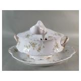 Haviland Limoges soup tureen with under plate