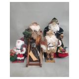 Group of Christmas Santa's