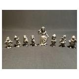 Snow White and the Seven Dwarfs pewter figures