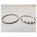 Vintage sterling bangle bracelets