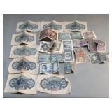 Vintage foreign bills