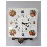 Vintage European ceramic kitchen wall clock