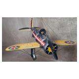 Vintage U.S army metal moxel airplane