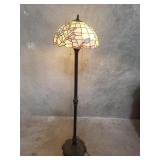 Tiffany style glass lampshade floor lamp