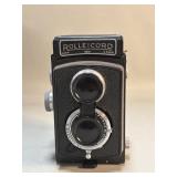 Vintage Rolleicord twin-lens reflex film camera