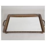 Vintage Hollywood Regency style mirrored vanity