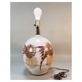 MCM studio pottery table lamp