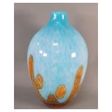 Hand blown art glass vase