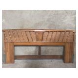 Mid-century Modern walnut headboard