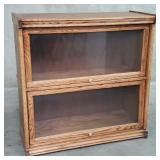 Vintage oak lawyer's bookcase