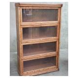 Vintage oak lawyer's bookcase