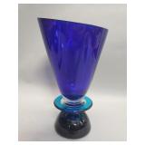 Steven Correia 'Saturn ring' art glass vase